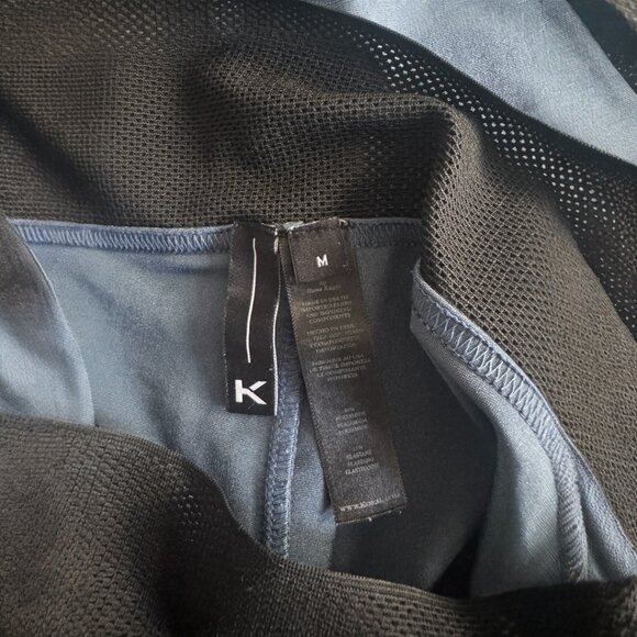 Koral Sonar Metallic Blue High-Rise Leggings | Size M | Quick-Dry Workout Tights - Picture 4 of 5